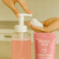 Drop a Pod Foaming Hand Soap Refill Pods – Rose (3 Pods, Makes 3 Bottles)