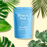 Drop a Pod Glass Cleaner Extended Starter System – 1 Bottle + 12 Pods (Makes 12L)