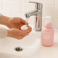 Drop a Pod Foaming Hand Soap Starter – Rose (1 Bottle + 3 Pods, Makes 3 Bottles)