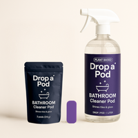 Drop a Pod Bathroom Cleaner Starter – 1 Bottle + 3 Pods (Makes 3L)