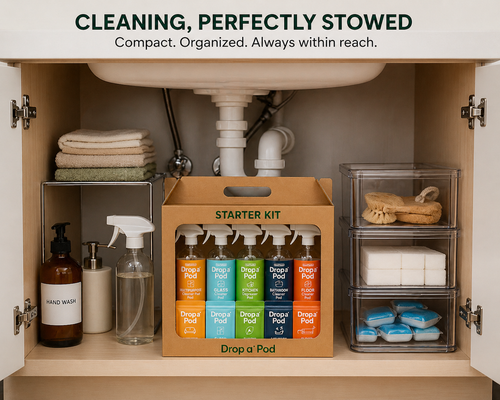 Drop a Pod Airbnb Cleaning Bundle – Up to 30 Guest Turnovers (Home + Hand Soap)