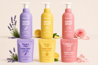 Drop a Pod Foaming Hand Soap Starter Kit – 3 Refillable Bottles + 9 Pods (Makes 9 Refills) | Gentle, Eco-Friendly