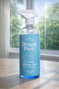 Drop a Pod Glass Cleaner Extended Starter System – 1 Bottle + 12 Pods (Makes 12L)