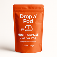 Drop a Pod Home Care Starter Kit – 5 Reusable Bottles + 15 Cleaning Pods (Makes 15L Cleaner) (Eco-Friendly)